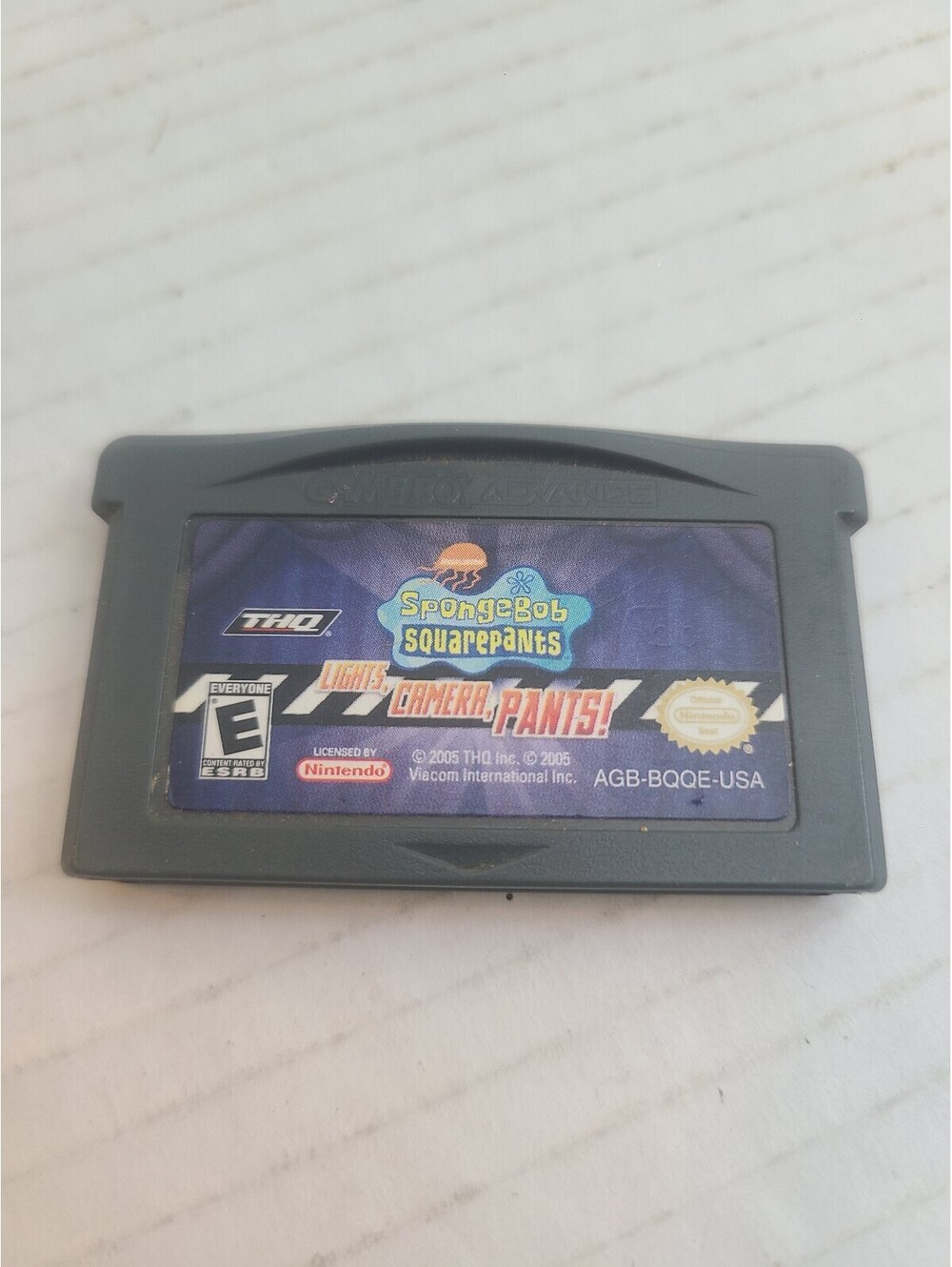 SpongeBob SquarePants Lights Camera Pants! Nintendo Game Boy Advance Game 2005
